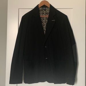 Men’s Le Tigre blue corduroy blazer. Sized Medium